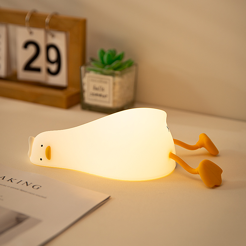 Phone Holder - Lying Flat Duck Night Light Silicone