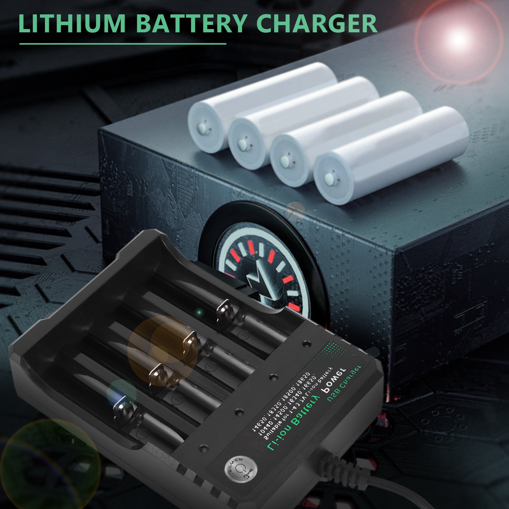 Compatible 18650 Lithium Batte - Usb Charger recension och pris