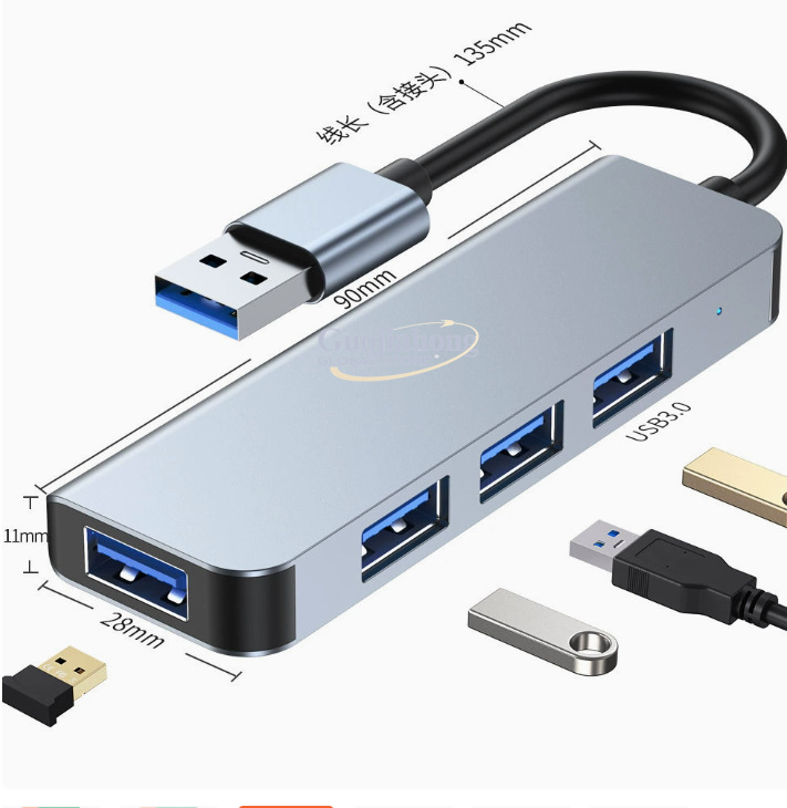 Hot-selling USB-C 4-port hub,  - Usb Hub recension och pris