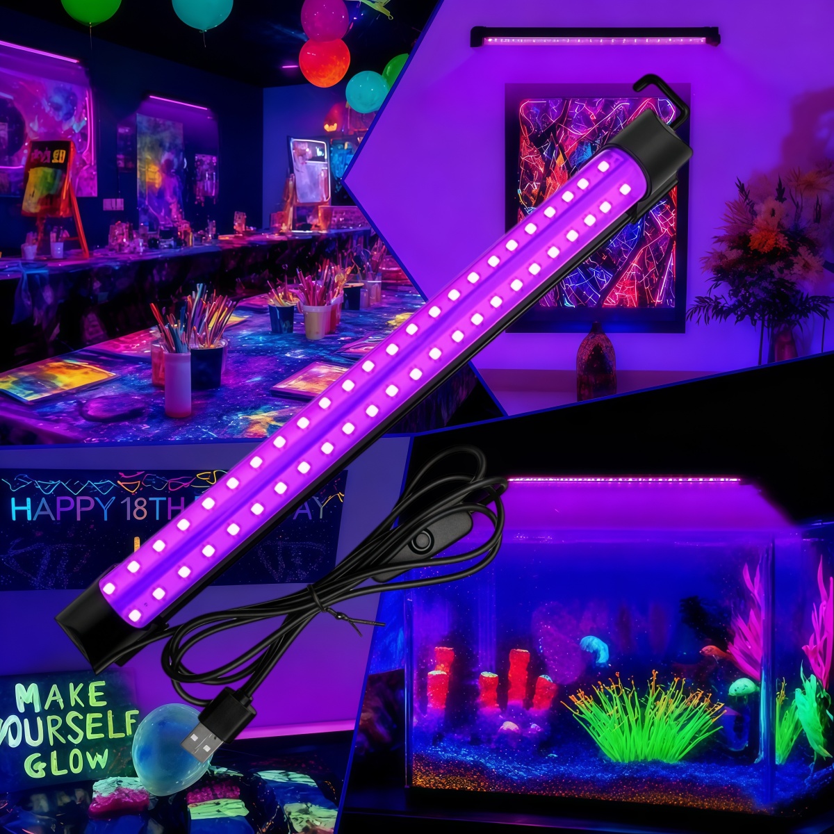Black Light Tube 5W/10W USB Pl - Usb Hub recension och pris