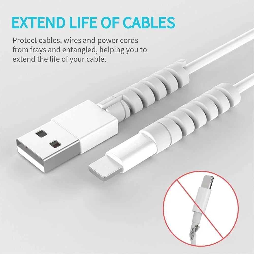 20-1Pcs Cables Protector Flexi - Usb Charger recension och pris