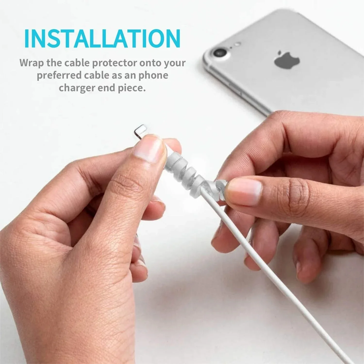 20-1Pcs Cables Protector Flexi - Usb Charger recension och pris