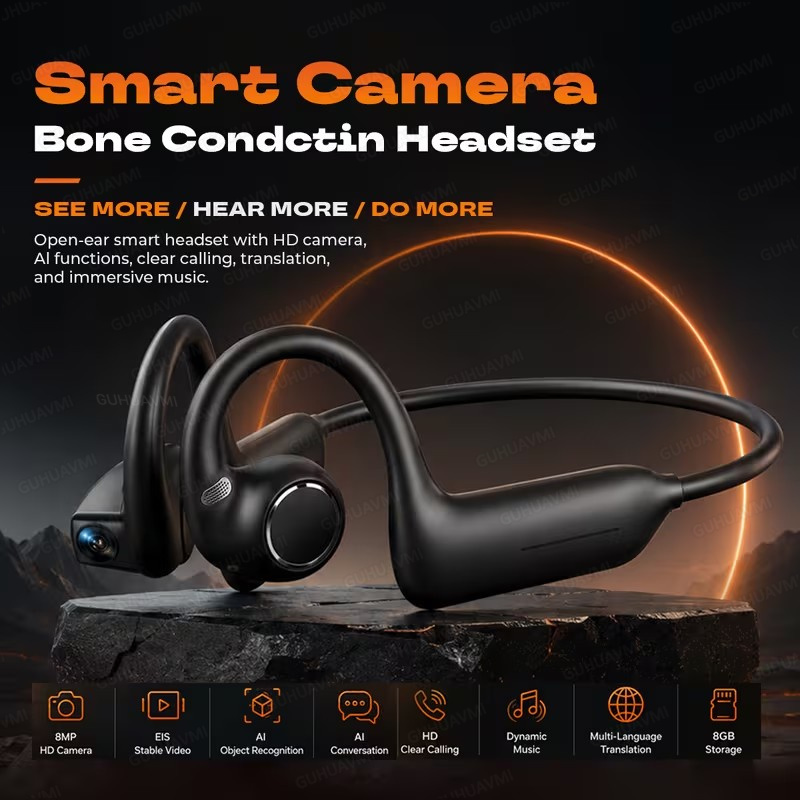 New Women 8MP Camera Earphones - Wireless Charger recension och pris