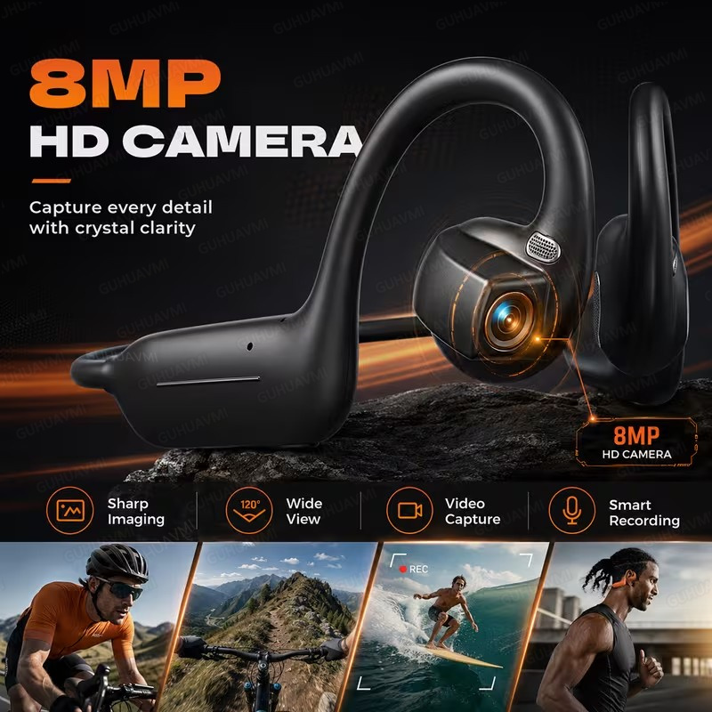 New Women 8MP Camera Earphones - Wireless Charger recension och pris